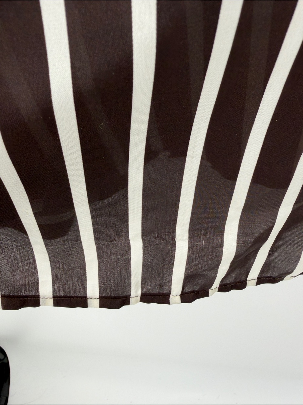 Lauren Ralph Lauren Old Money Quiet Luxury Black Striped Blouse Size 1X Plus - Picture 5 of 14